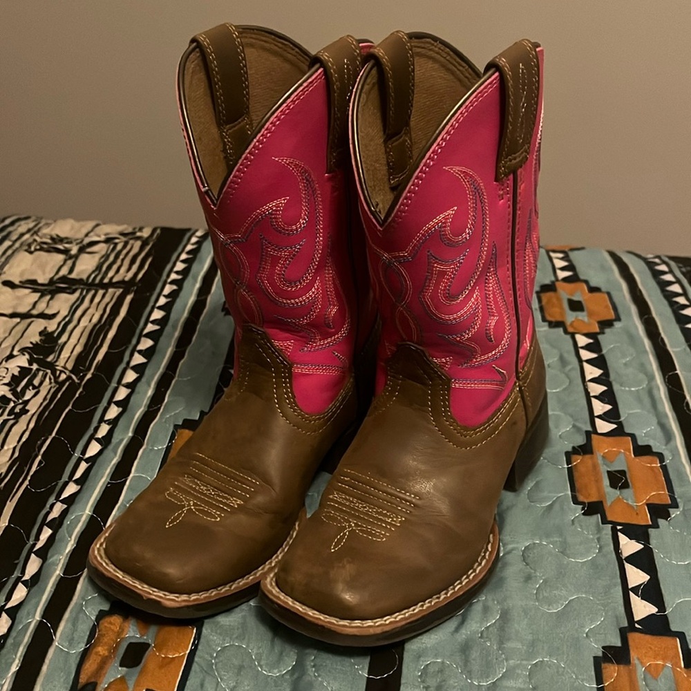 ARIAT boots size 10 pink & brown